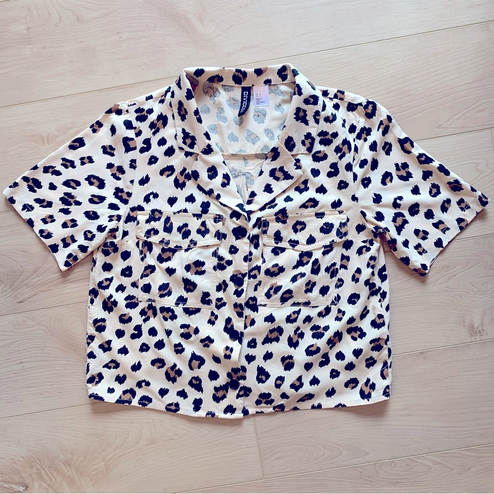 Leopard print blouse